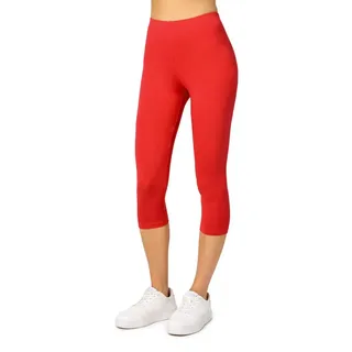 Merry Style Leggings Damen 3/4 Capri Leggings Viskose MS10-144 | 3/4-Länge, mittlere Taille, elastischer Bund, atmungsaktiv, weich, 94 % Viskose, 6 % Elasthan, für Alltag und Freizeit - S
