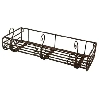 Generisch BALKONKASTEN WANDKORB BLUMENKASTEN ANTIK LANDHAUSSTIL GARTENDEKO Metall NEU DR-1144