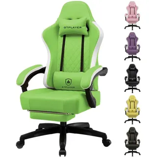 GTPLAYER Gaming Stuhl Kunstleder Grün