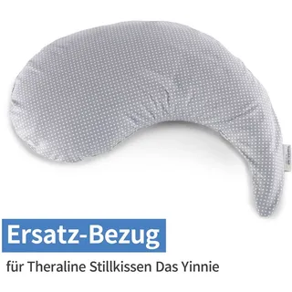 Theraline Ersatzbezug für Stillkissen Das Yinnie 135 cm - Punkte - Grau