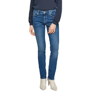 Slim-fit-Jeans S.OLIVER "Betsy" Gr. 36, Länge 30, blau (blue, stretch) Damen Jeans Röhrenjeans in Basic 5-Pocket Form