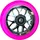 Spy7 Stunt-Scooter Rolle 110mm Abec11 Chrome/Pu Pink