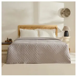 Karaca Home Tagesdecke Breezy Bettüberwurf Grau 230x240 cm grau 230 cm