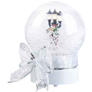 Schneekugel mit singendem Weihnachtsmann, berührungsaktiv, LED-Laterne