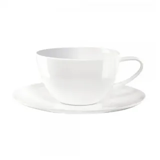 Asa Selection Kaffeetasse mit Untertasse 0,35 l Weiß