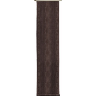 Schiebegardine WIRTH "Riccia" Gardinen Gr. 175 cm, Klettband, 60 cm, lila (braun, lila) Gardinen nach Räumen Gardine inkl. Beschwerungsstange