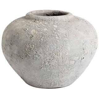 Muubs - Luna Krug, Terrakotta, H 18 Ø 25 cm, grau