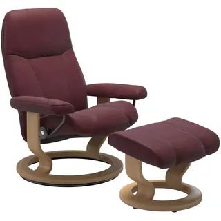 Stressless Sessel Consul | in bordeaux mit Hocker M Lieferung ohne Montage