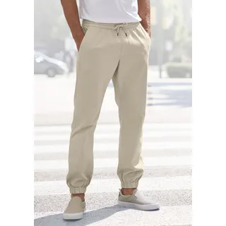 Jogger Pants JOHN DEVIN "Jogg Pants" Gr. XL (56/58), N-Gr, beige Herren Hosen Joggpants mit normaler Leibhöhe aus elastischer Baumwoll-Qualität