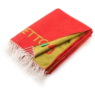 BENETTON Decke 140 x 190 cm Rot/Grün