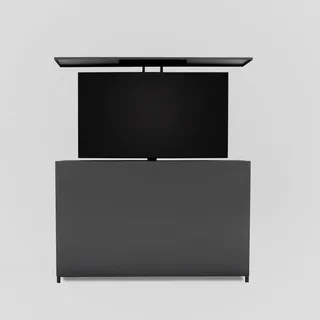 Modante Tv-Element, Anthrazit, Metall, 159x100x34 cm, höhenverstellbar, Wohnzimmer, TV Möbel, TV-Racks