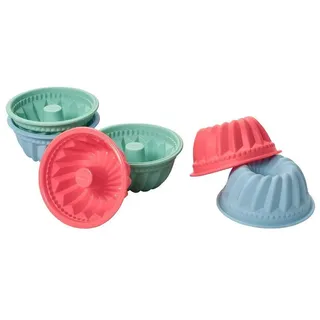 Lurch Backform Muffinliner Gugelhupf 6er Set Pastelfarben Mix