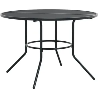 vidaXL Gartentisch Rund Ø 110 cm Anthrazit