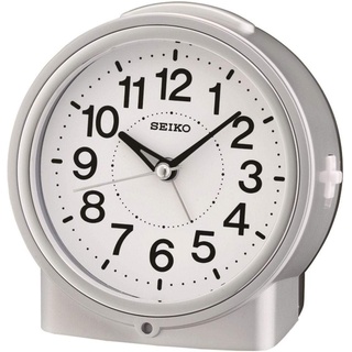 Seiko Wecker silber Kunststoff Schleichende Sekunde QHE117S