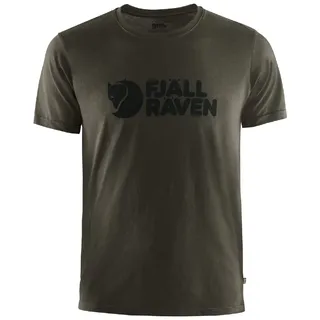 Fjällräven Logo T-Shirt Dark Olive L