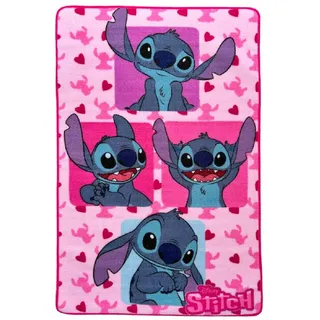 Disney Lilo & Stitch Kinderteppich 120 x 80 cm Rosa