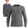Merino Langarmshirt Grau/Silber XXL