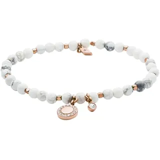 Fossil Armband mit Howlith und Glassteinen roségold JA6934791 Größe 16,5 cm