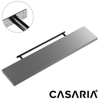 Casaria® Wandregal Schweberegal 110cm grau + Halterung