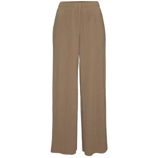 LASCANA Schlupfhose Plisseestruktur Braun 36/38