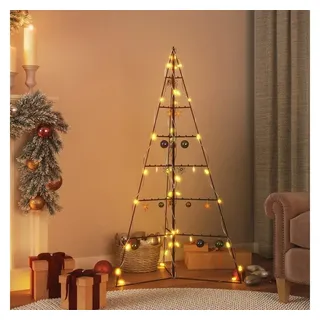 vidaXL Metall-Weihnachtsbaum Schwarz 140 cm