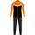 Polyesteranzug schwarz/neonorange XXL