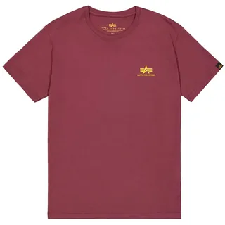 Alpha Industries Basic Small Logo Kurzarm-T-Shirt Burgundy S