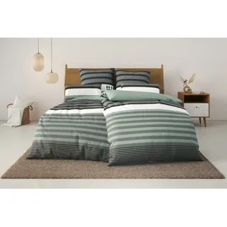 OTTO home Majoran Gestreift Grün 155 x 220 cm + 2 x 40 x 80 cm