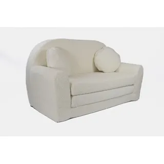 FORTISLINE Kindersofa FORTISLINE 96 x 57 x 48 cm Teddy-Stoff beige