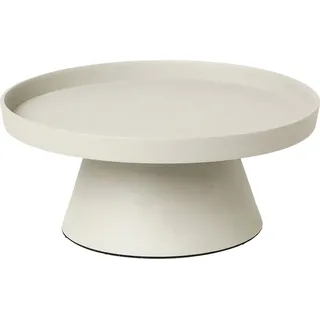 Broste Copenhagen - Holger Kerzenplatte aluminium Zierdeimer 24 cm, x 11 cm Beige