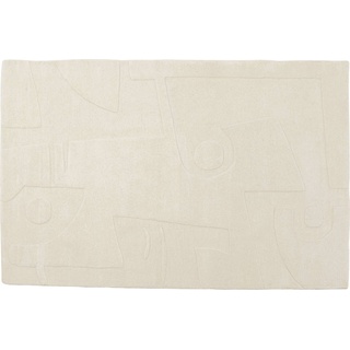 KARE DESIGN Teppich Conor off White 54014 Wolle Weiß 170 x 240 cm