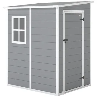 Outsunny Geräteschrank 1,22 x 1,49 m Grau