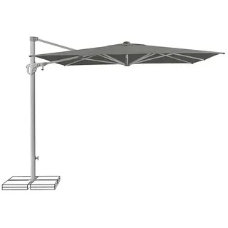 Suncomfort Ampelschirm Familyflex  (Steingrau, Bespannungsmaß  (L x B): 250 x 250 cm)