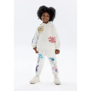 MINOTI Jogginganzug Kapuzensweatshirt und Sweathose (2y-14y) weiß