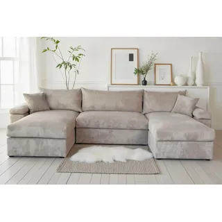OTTO home Wohnlandschaft Polyester 2-Sitzer Beige