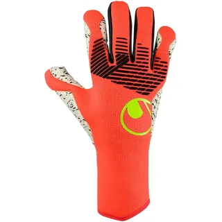 Uhlsport Torwarthandschuhe Supergrip+ Fluo Rot/Weiß 9