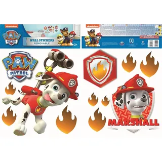 Wandtattoo Paw Patrol - Marshall - 42 x 29.7 cm