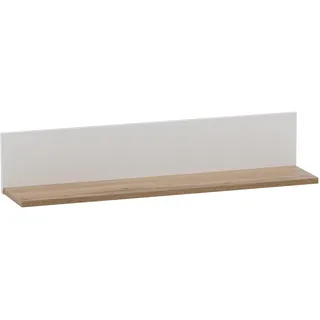 Schildmeyer Wandregal 80 x 15,7 x 17,3 cm Weiß Eiche