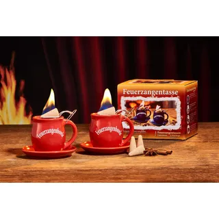 Feuerzangentasse 2er-Set, Rot - für Feuerzangenbowle