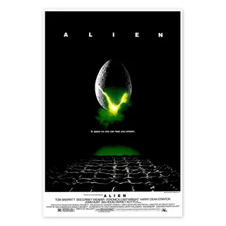 Alien - Das unheimliche Wesen Poster 20 x 30 cm | Film Filmplakat Science-Fiction Kino Klassiker Kultklassiker Kult Vintage Retro Blockbuster