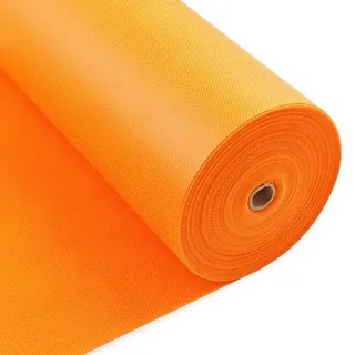Longing Home Tischdeckenrolle, 1.18 × 45M, Orange | Einweg Vlies Stoffähnlich Tischdecke Rolle, Meterware Tischtuchrolle, für Geburtstag, Party, Taufe, Hochzeit, Bierfest & Deko