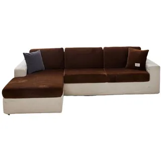 Kaket Sofahusse Sofabezug L Form,Weihnachten Stretch Sitzkissenbezug, für L-Form Sofaschoner,Chaiselongue