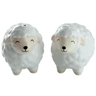 Sass & Belle Schaf Salz- & Pfefferstreuer – Süße Keramik-Tischaccessoires für den Esstisch, Küchenaccessoires & Hausgeschenke – Lustige Sass and Belle sammelbare Neuheit