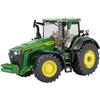 John Deere 8R 370 Traktor Replikat, John Deere Traktor Nachbau kompatibel mit Bauernhoftieren und -Spielzeug im Maßstab 1:32, geeignet für Sammler & Kinder ab 3 Jahren