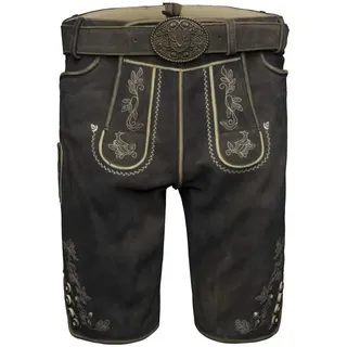 Krüger Trachtenlederhose Arendt Herren (1-tlg) Trachtenlederhose, Trachtenhose, Bayerische Lederhose, Oktoberfest braun 54