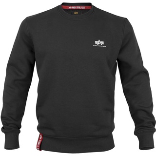 Alpha Industries Basic Sweater Small Logo schwarz, Größe L