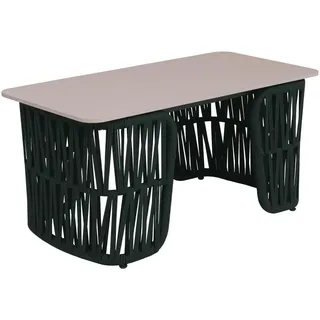 MCW Loungetisch Gartentisch 90 x 45 x 43 cm Grün/Weiß
