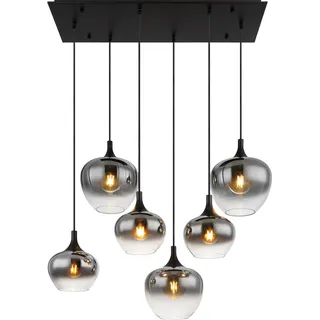 GLOBO Maxy 6-flg. 42 cm rechteckig schwarz matt