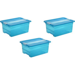 Organizer KEEEPER "cornelia" Aufbewahrungsboxen Gr. B/H/T: 29,5 cm x 17,5 cm x 39,5 cm, blau Aufbewahrungsbox Stapelbox Aufbewahrung Ordnung Aufbewahrungsboxen Aufbewahrungsbox, mit Deckel, 12 Liter