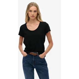 Superdry T-Shirt STUDIOS SCOOP NECK TEE schwarz XS
